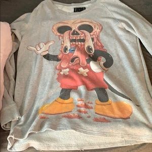 Drop dead facemelter sweater